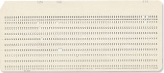 Photo: Punched Card